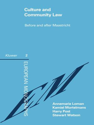 cover image of Culture and Community Law